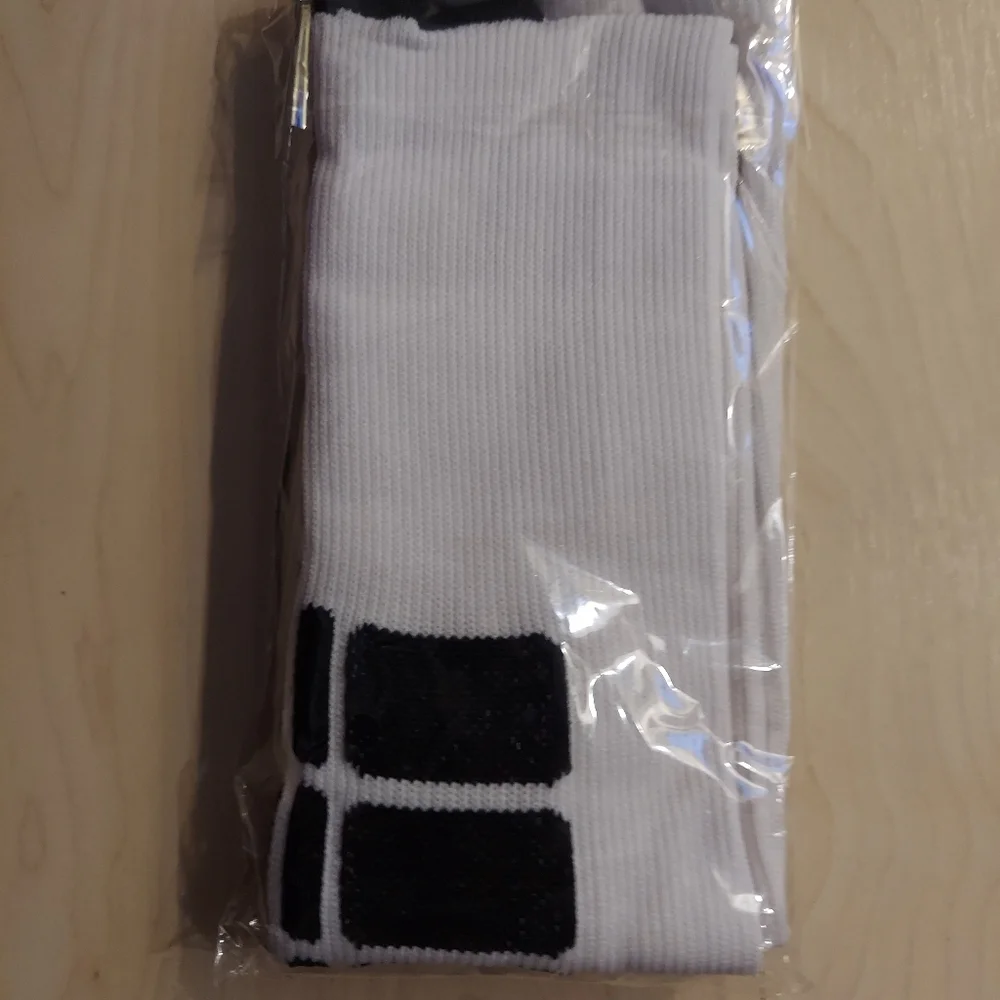 1 pair of White Compression Socks. Size L